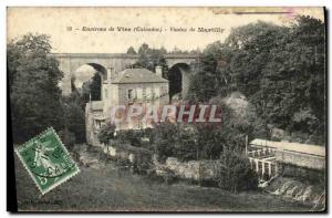 Old Postcard Around Vire Viaduct Martilly
