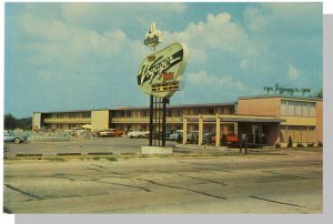 Decatur, Illinois/IL Postcard, Barding's Voyager Inn-Motel, Neon Sign, 1...