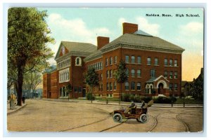 High School Malden MA Massachusetts Postcard (ER10)