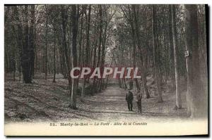 Old Postcard King Marly La Foret Allee De La Comedie