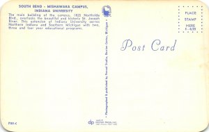 South Bend Indiana 1960s Postcard Mishiwaka Campus Indiana University