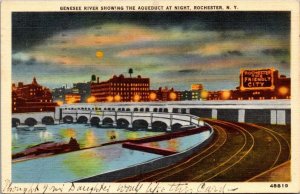 New York Postcard  - Genesee River Aqueduct - Rochester NY