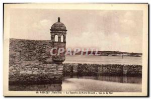 Old Postcard Roscoff The Turret Marie Start View of the Sea