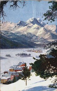 Switzerland Silvaplana Vintage Postcard C203