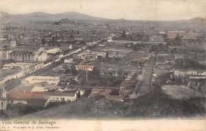 Panorama Santiago Chile 1910c postcard