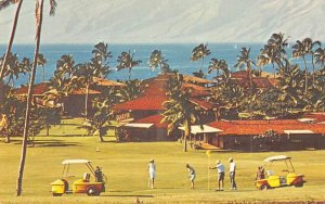 Lanai Hawaii Royal Lahaina Golf Course Pan Am Airlines Vintage Postcard AA35068