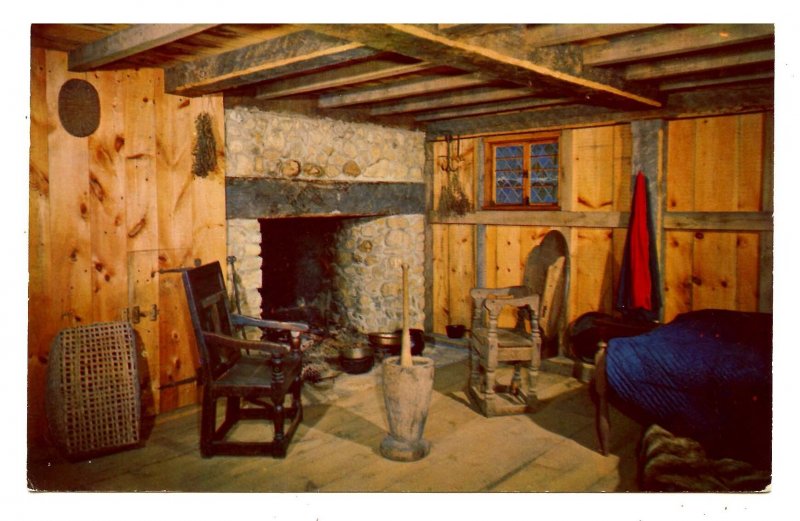 MA - Plymouth. Pilgrim House Replica, Interior