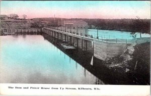 Postcard DAM SCENE Kilbourn Wisconsin WI AK6787