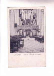 Interior, Chairs, St Peter Church, Louvain Belgium