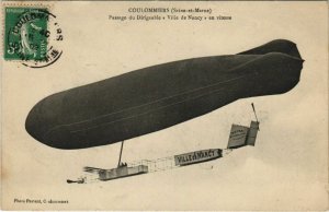 PC DIRIGEABLE VILLE DE NANCY ZEPPELIN BALLOON AVIATION (a19601)