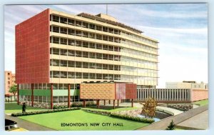 EDMONTON, Alberta Canada ~ Artist View NEW CITY HALL Opened 1957  Postcard