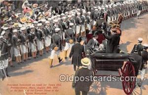  Provincetown, Mass, USA President Roosevelt en Route for Town Hill, Aug 20, ...