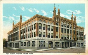 Oklahoma Tulsa New Shrine Mosque Teich roadside Postcard 22-6239