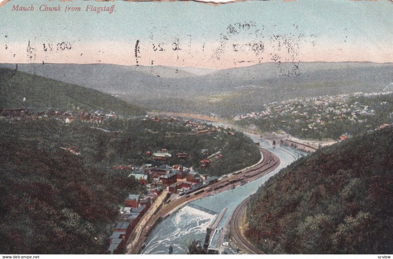 MAUCH CHUNK, Pennsylvania, PU-1907; From Flagstaff