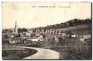 Verdelais Old Postcard Panoramic view