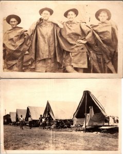 Camp Fort Slocum New York Fourth Company WW1 Vintage Postcard