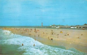 Ocean City Maryland Amsuement Center and Beach Vintage Postcard AA30865 