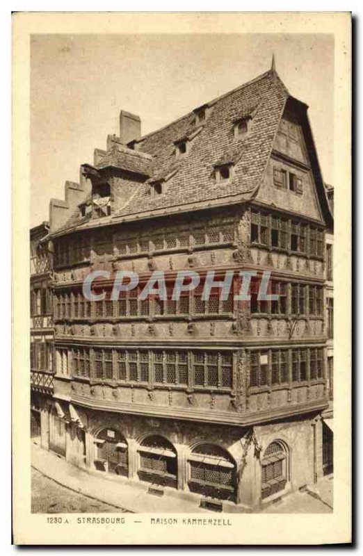 Postcard Old Strasbourg Maison Kammerzell