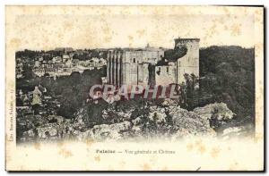 Old Postcard General view and Falaise Chateau