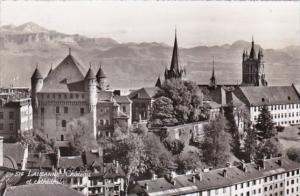 Switzerland Lausanne Chateau et Cathedrale 1953 Photo