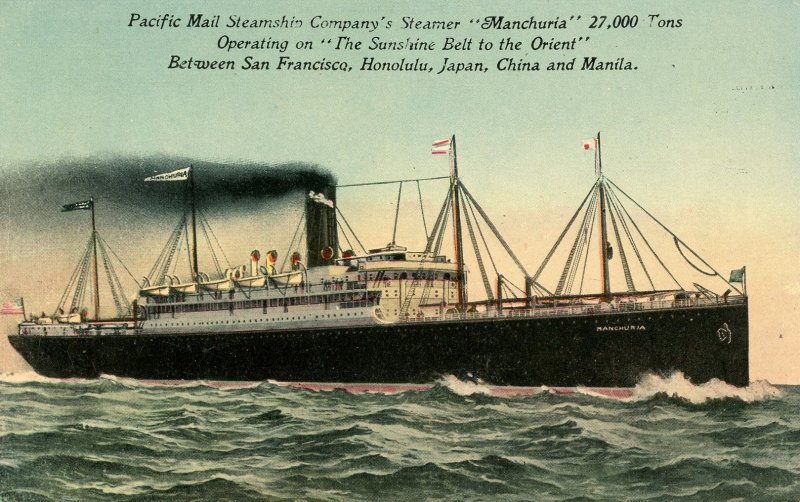 Pacific Mail Steamship Co. - SS Manchuria