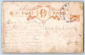 1910's I'VE A FEELING WE'RE NOT ALONE DONKEY ROMANTIC COUPLE COMEDY POSTCARD