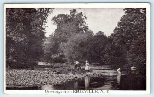 Greetings from ERIEVILLE, NEW YORK  NY  (Nelson) Madison County 1926 Postcard