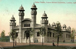 1908 Alger to Boston Franco-British Expo, Indian Palace, London Postcard P151