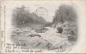 Montmorency River Quebec QC Natural Steps c1905 Postcard G8 *as is
