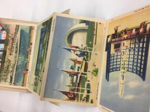 New York Worlds Fair Exhibit Souvenir Folder Antique Postcard K68985