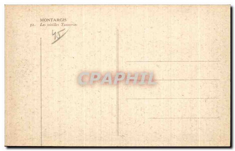 Old Postcard Montargis old Tanneries