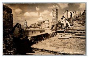 Postcard Mexico Basilica Guadalupe Vintage Standard View RPPC Card