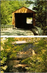 Connecticut Kent Bulls Covered Bridge Across Housatonic River