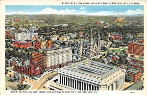 Bird's-Eye View looking East from Cathedral of Learning Pittsburgh Pennsylvan...