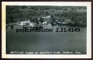 h5207 - OASTLER'S LAKE Ontario 1950s Lodge Real Photo Postcard. Parry So...