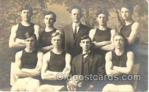 Postal marking says Mankato Minn. USA 1912, Basketball 1912 