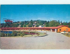 1950's OLD CARS & APPALACHIAN MOTEL Blowing Rock North Carolina NC s9058