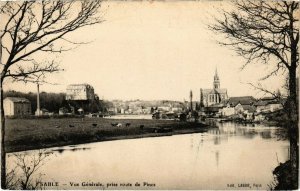 CPA Sablé - Vue générale, prise route de Pince (112303)