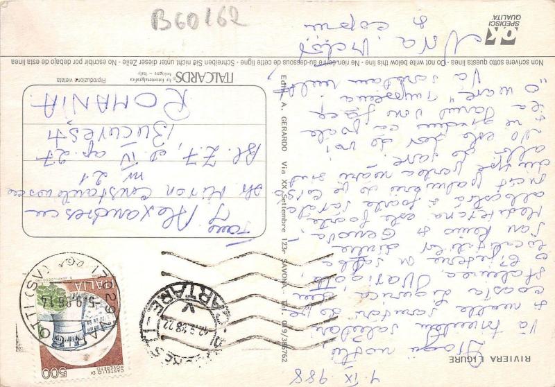 BC60162 Maps Cartes geographiques Riviera Ligure