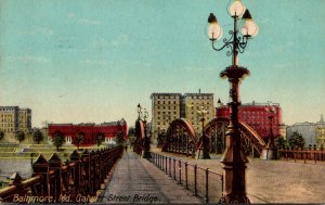 Maryland Baltimore Calvert Street Bridge 1913