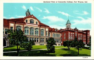 Indiana Fort Wayne Sectional View Of Concordia College Curteich