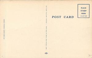 Linen Postcard; Art Deco Building Worsham Post 40 American Legion Henderson KY
