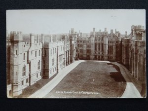 West Sussex ARUNDEL CASTLE COURTYARD c1907 RP Postcard by A.W. Lapworth