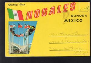 Greetings From Nogales,Sonora,Mexico Souvenir Folder