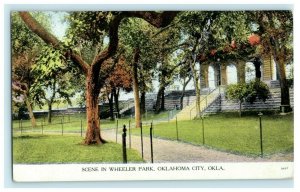 Wheeler Park Oklahoma City c1910 Unposted Antique Postcard 