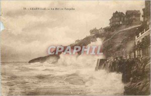 Postcard Old Granville Sea in Storm