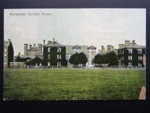 London Hammersmith WORMWOOD SCRUBS PRISON c1908 Postcard by Scarll Stationers