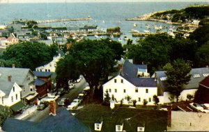 Massachusetts Cape Ann Rockport Harbor From The Old Sloop 1961