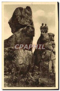 Old Postcard En Morvan Dettey Rock Says Suspended profile Napoleon