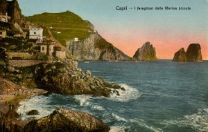 Italy - Capri. Faraglioni Island from the Marina